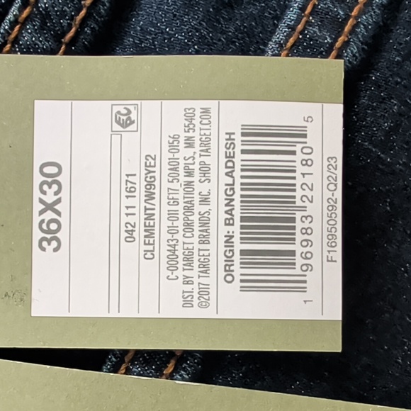 NWT Goodfellow & Co. Skinny Total Flex Denim Jeans W36 x L30 Dk Indigo Wash Blue - Picture 8 of 15